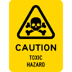 Caution-Toxic Hazard 